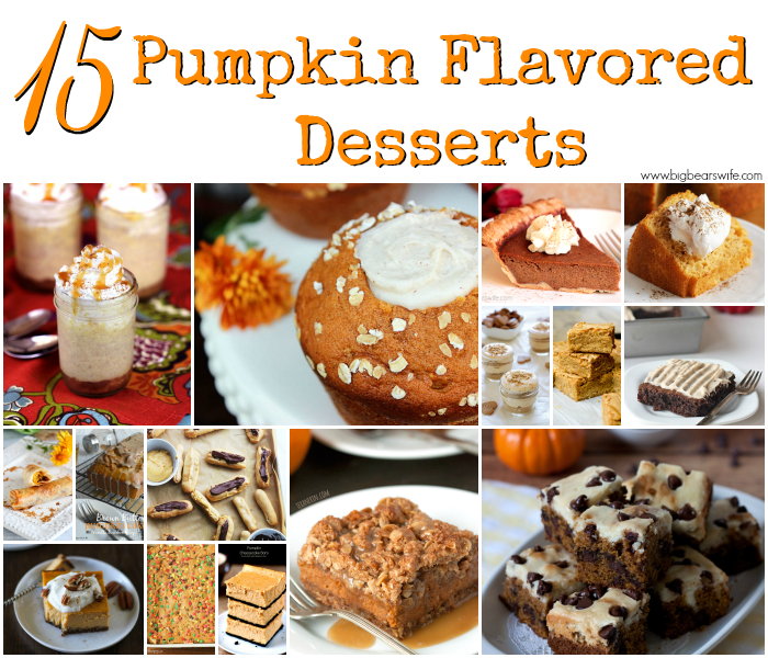 15 Pumpkin Flavored Desserts