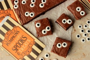 Spooky Eyeball Fudge Brownies