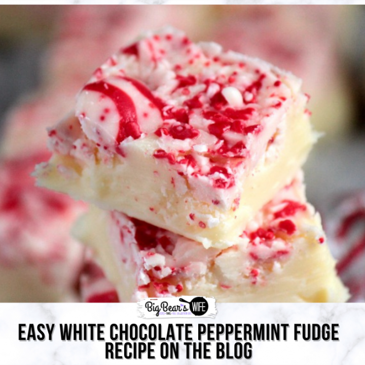 Easy White Chocolate Peppermint Fudge