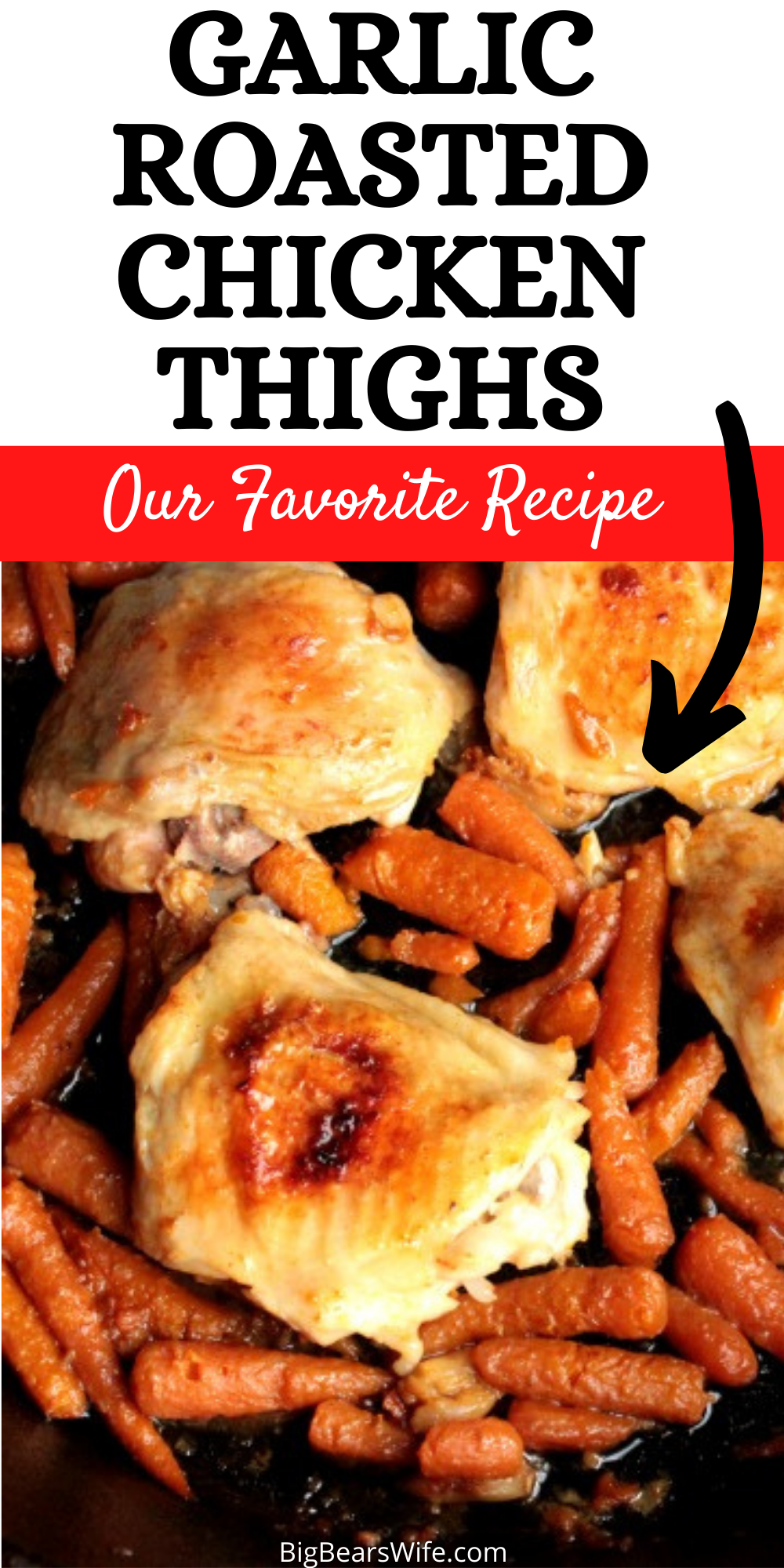 These Garlic Roasted Chicken Thighs are rubbed with minced garlic, cooked low and slow for the juiciest chicken thighs you’ve ever tasted! This is one of the best chicken thigh recipes that I make for our family.

 via @bigbearswife