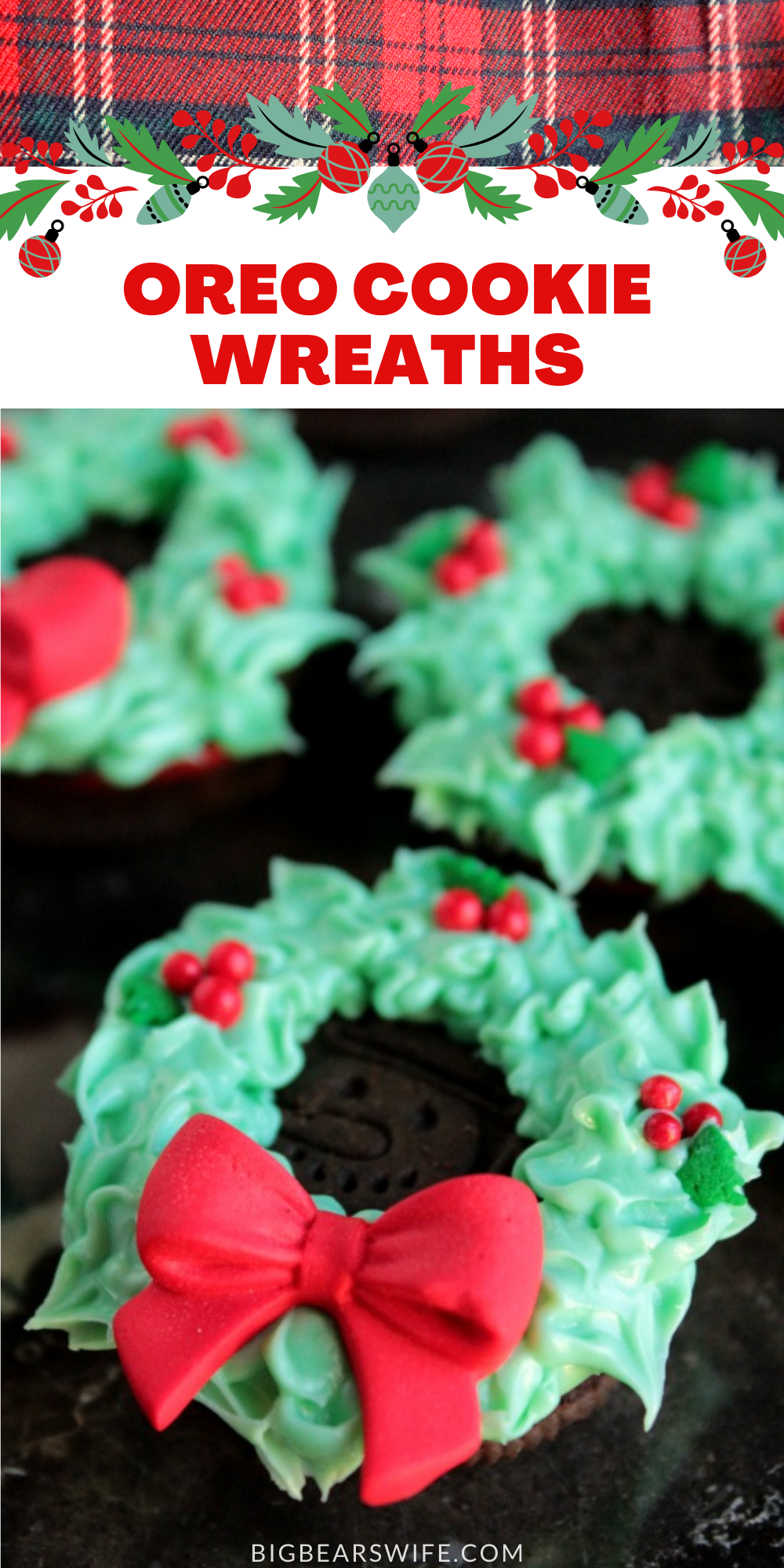  These no bake Christmas cookies are so cute to make and share with everyone this holiday season! No real decorating skills required! via @bigbearswife
