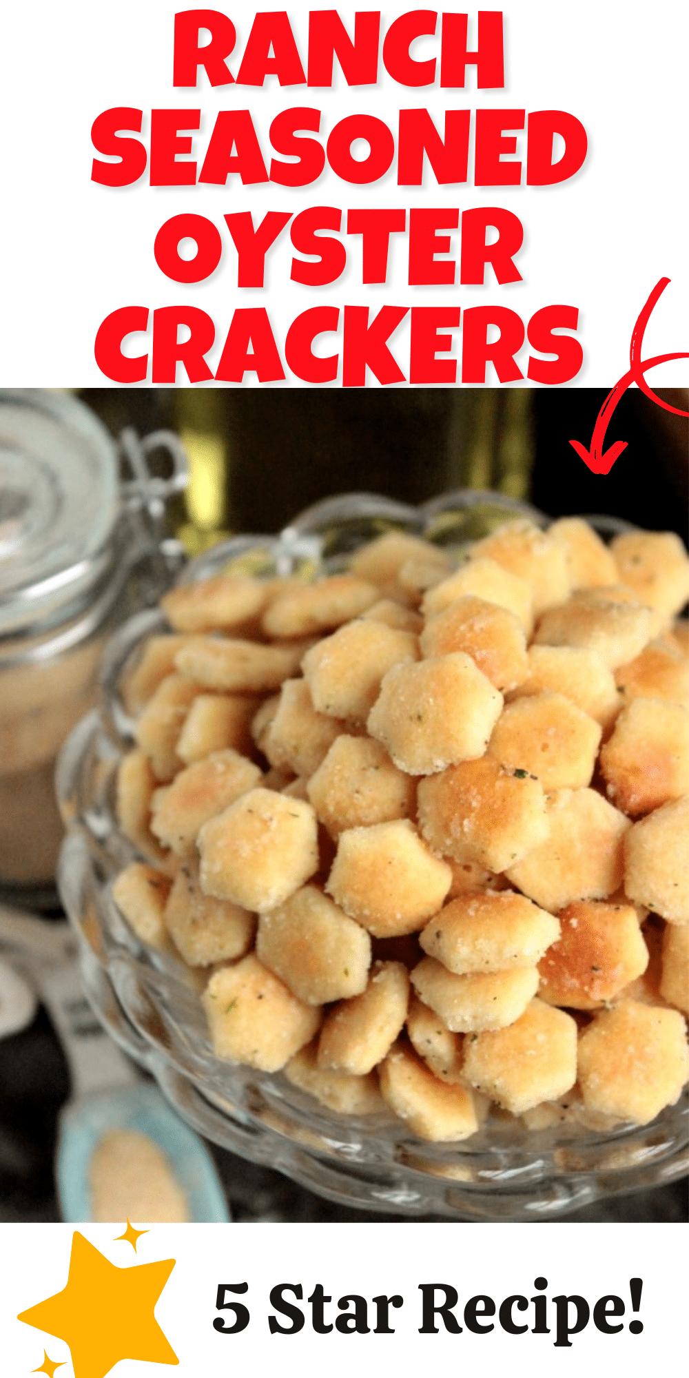 In need of a super simple dish to make for a party or just want to snack on a fun vintage recipe? These Ranch Seasoned Oyster Crackers are just what you need! Made with oyster crackers, ranch seasoning and a few more ingredients, these little crackers are delicious and super easy to make!  via @bigbearswife