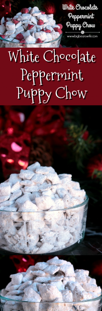 White Chocolate Peppermint Puppy Chow