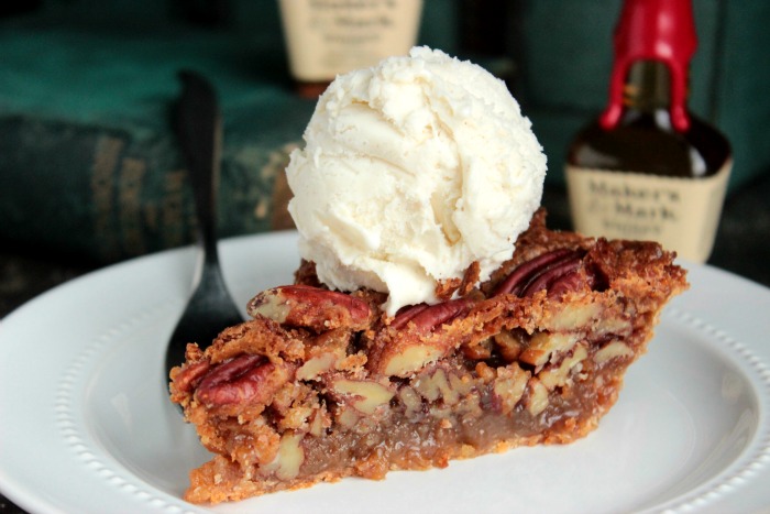 Bourbon Pecan Pie - A sweet classic southern pecan pie with the smooth touch of bourbon baked inside!