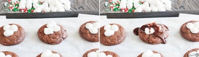 baked HOT CHOCOLATE COOKIES