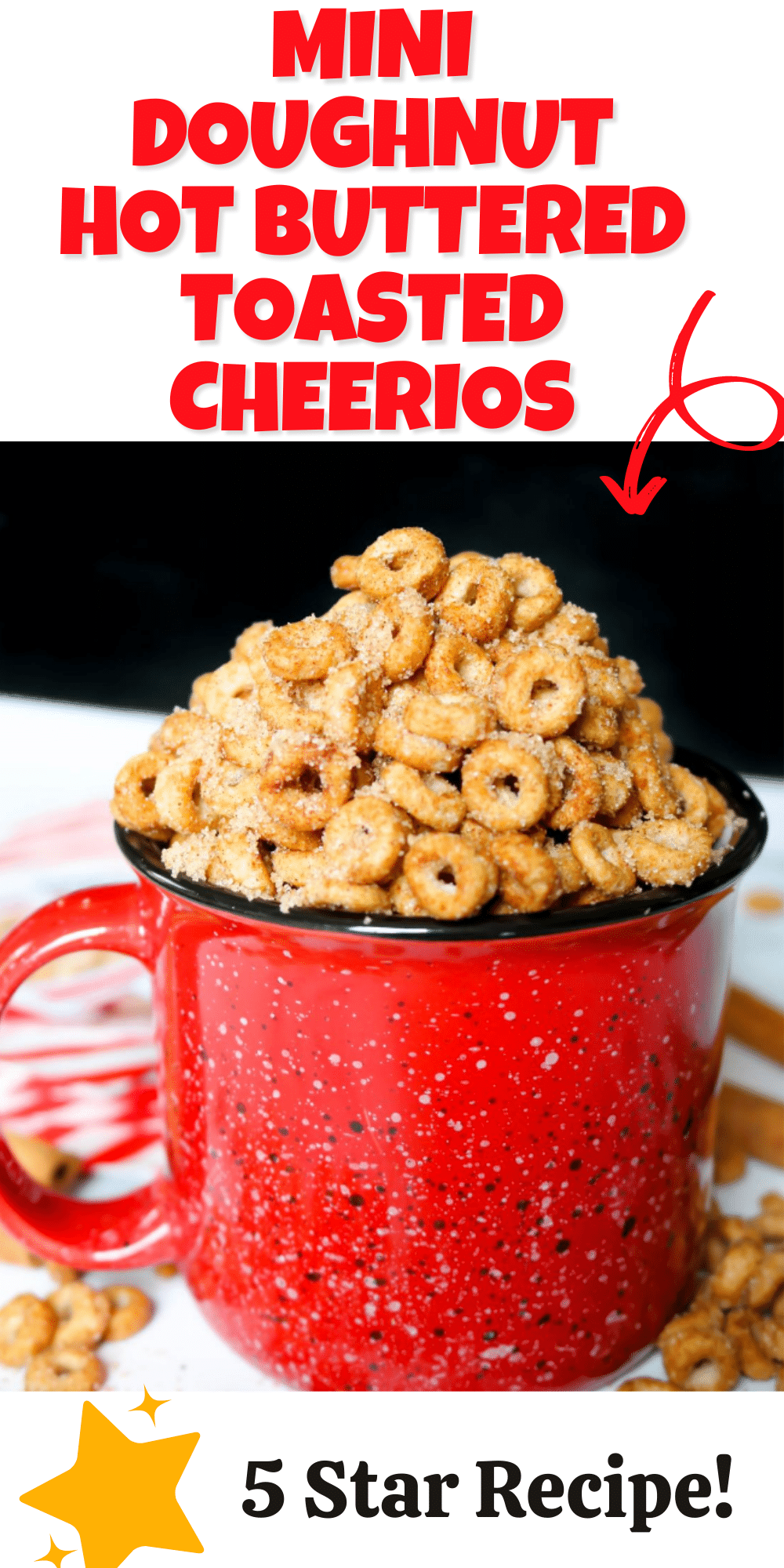 These Mini Doughnut Hot Buttered Toasted Cheerios are a perfect sweet treat and super easy to make! Toasted Cheerios are perfect for snacking!

 via @bigbearswife