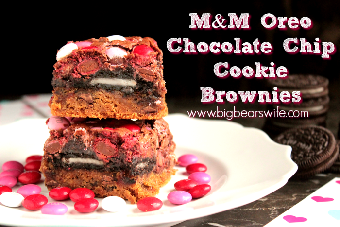 M&M OREO Chocolate Chip Cookie Brownies