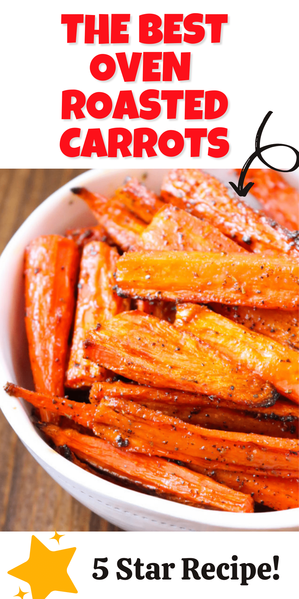 Oven Roasted Carrots make a great side dish that pairs perfect with almost any main course! These cooked carrots are oven roasted with a few seasonings and can be customized to use your favorites from the spice drawer! Ready in under 45 minutes and perfect for weeknights, weekends and meal prep! 

 via @bigbearswife