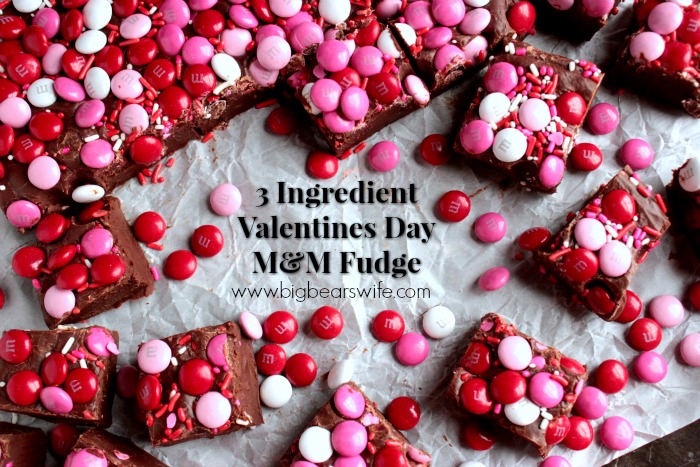 Valentines Day M&M Fudge (1)