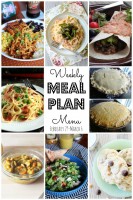 Weekly Meal Plan – February 29 – March 6th