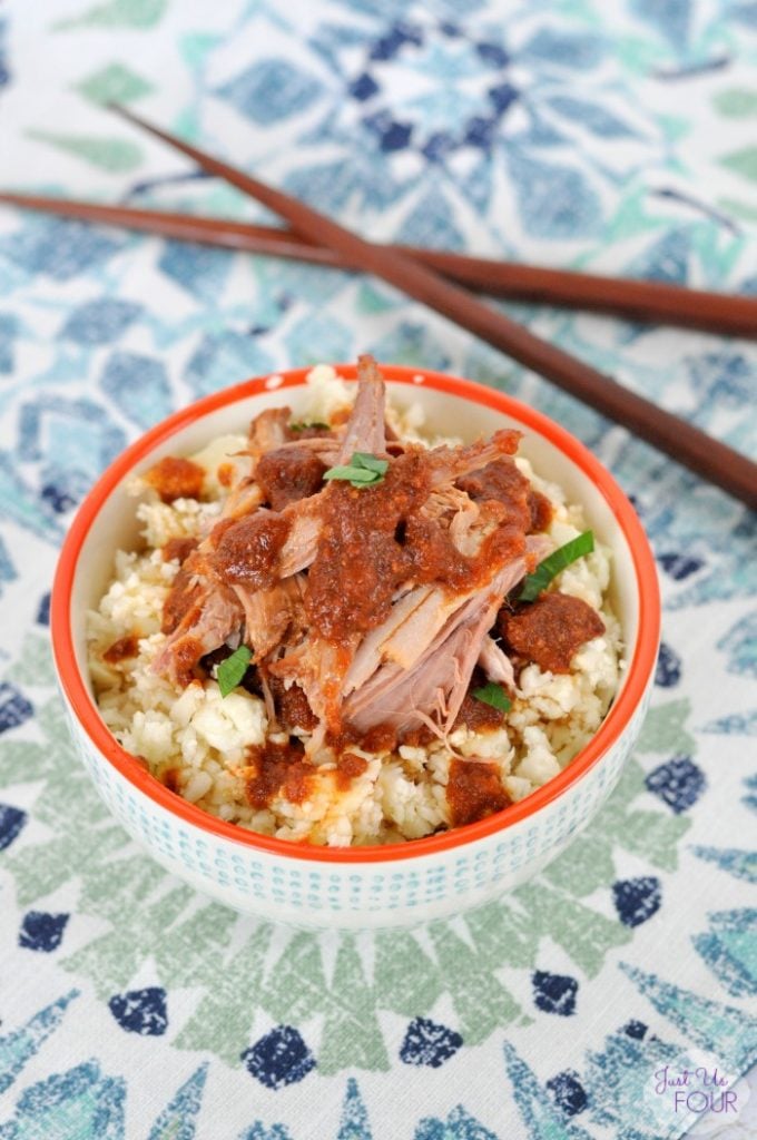 Slow Cooker Chinese Pork {Just Us Four}