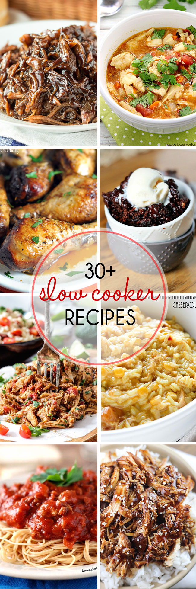 Ready to start using that slow cooker that's hiding in your cabinet? Here's Over 30 Easy Slow Cooker Recipes for you to enjoy over and over!