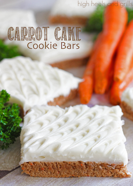 Carrot Cake Cookie Bars
