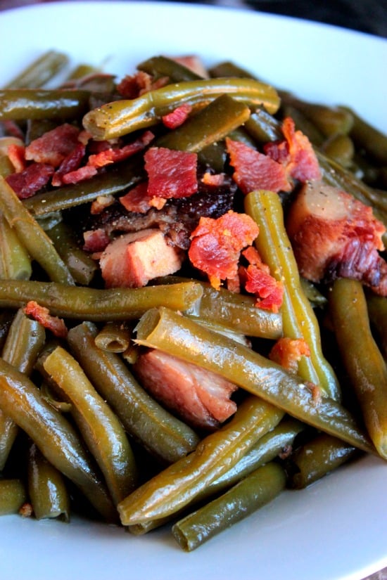 Slow Cooked Southern Style Green Beans – Southern String Beans