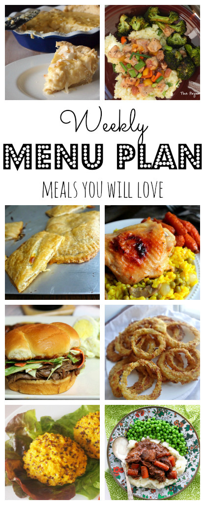 Weekly Meal Plan – March 14th – March 20th