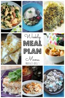 Weekly Meal Plan – March 28th – April 3rd