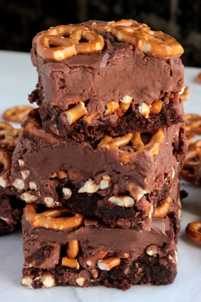Chocolate Fudge Pretzel Brownies Big Bear's Wife