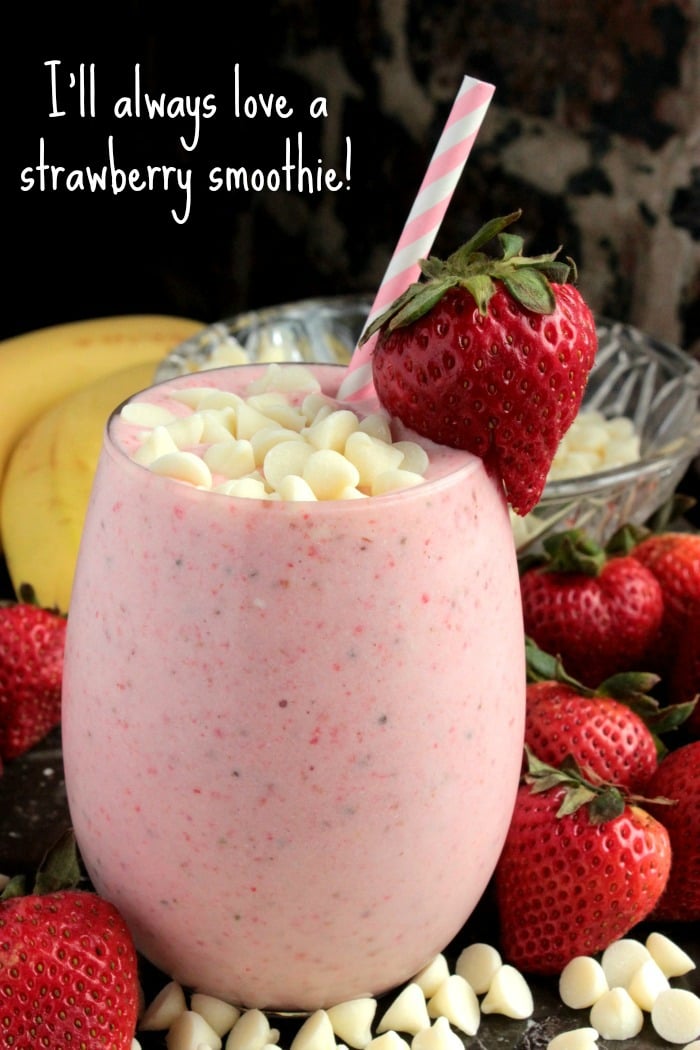White Chocolate Strawberry Banana Smoothie