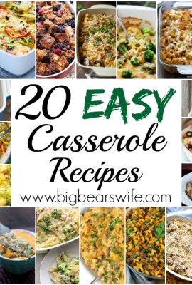 20 EASY Casserole Recipes