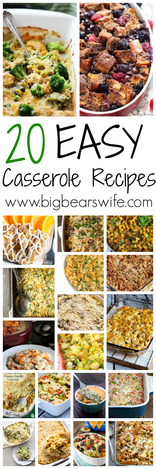 20 EASY Casserole Recipes