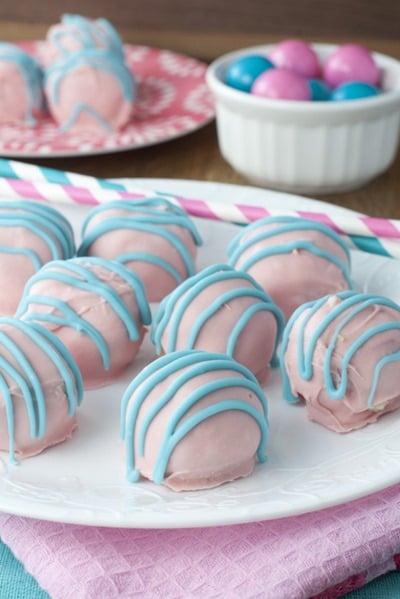 Cotton Candy Oreo Truffles by Wishes and Dishes