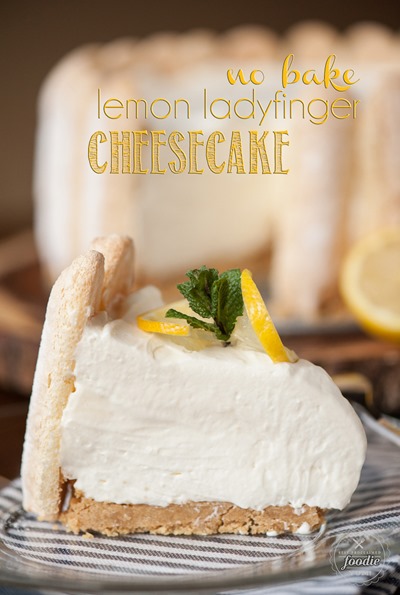 No Bake Lemon Ladyfinger Cheesecake by Self Proclaimed Foodie