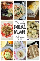 Weekly Meal Plan May 2nd – 8th