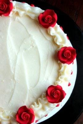 Red Velvet Rose Cake