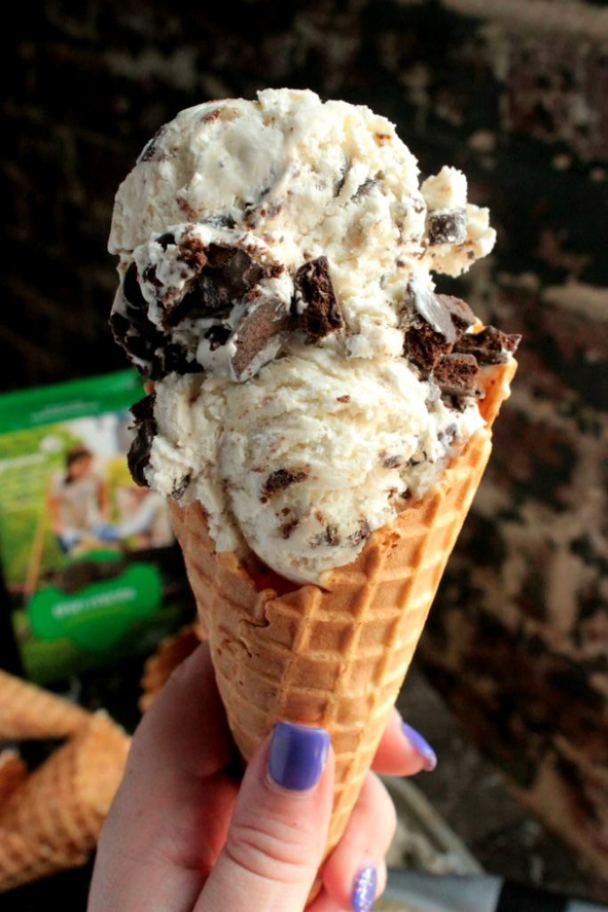 Thin Mint Ice Cream - No Churn Ice Cream -