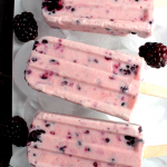Blackberry Yogurt Popsicles #12Bloggers