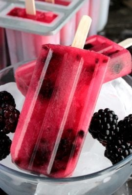 BEST blackberry homemade Popsicle out there! We make them all the time!
