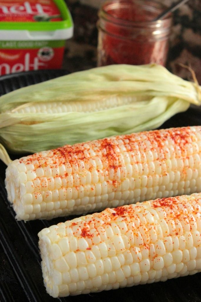 Grilled Corn with Chili Lime Buttery Spread