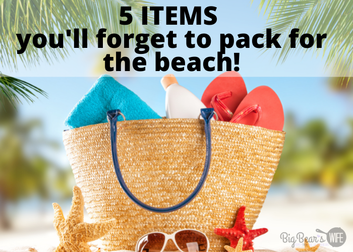 Are you wondering what to pack for the beach? Worried that you're going to forget something? Here are 5 Items that You're going to forget when you pack for the beach!
