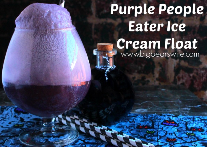 Flying Purple People Eater Ice Cream Float