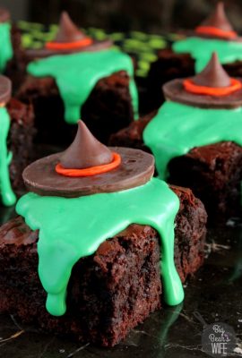 Melting Witch Brownies