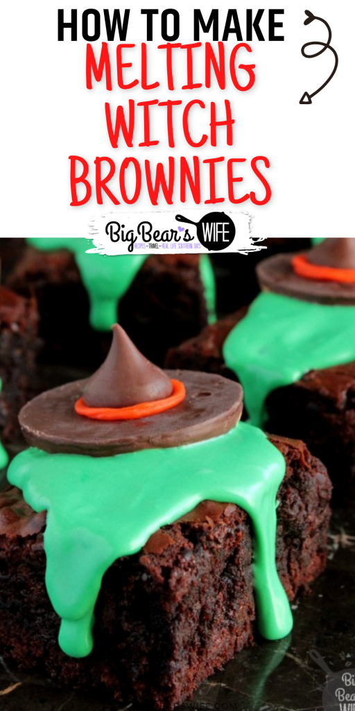 These Melting Witch Brownies are giving us serious Wizard of Oz vibes by melting wicked witches over these brownies. These are fantastic for Halloween! 