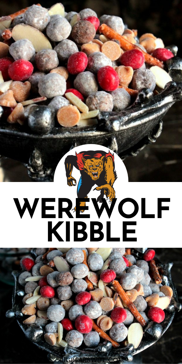 Werewolf Kibble – Hungry little werewolves prowling around your kitchen? Satisfy their sweet tooth with this homemade Werewolf Kibble. They’ll be howling with delight.
 via @bigbearswife
