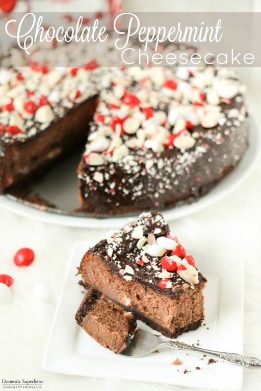 Chocolate Peppermint Cheese with Chocolate Ganache