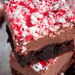Peppermint Fudge Topped Brownies
