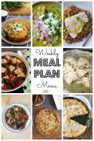 Weekly Meal Plan #1 for 2017