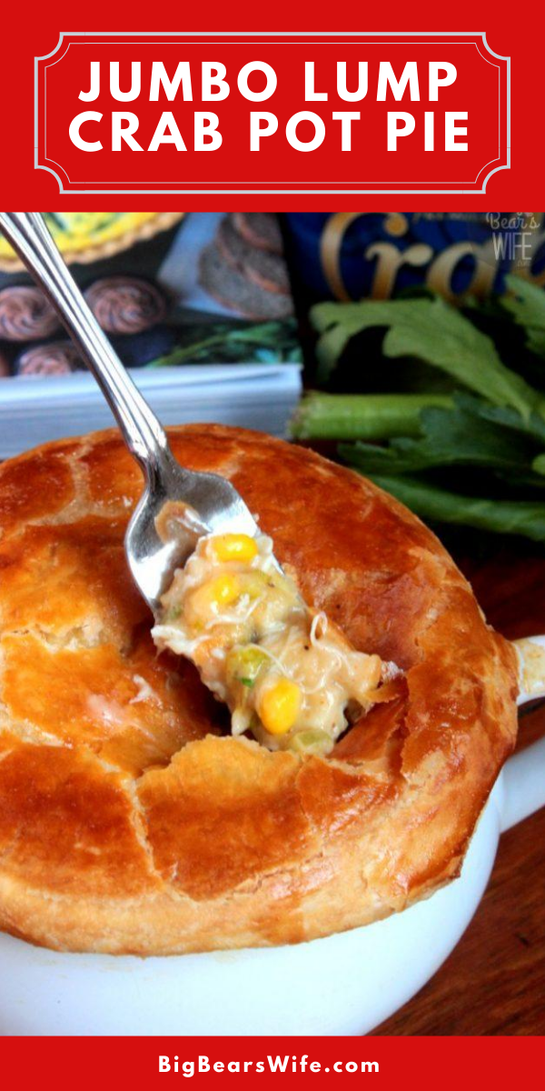 The Jumbo Lump Crab Pot Pie from The Gourmet Kitchen Cookbook by Jennifer Farley may be one of the best pot pies that's ever come out of my kitchen. via @bigbearswife