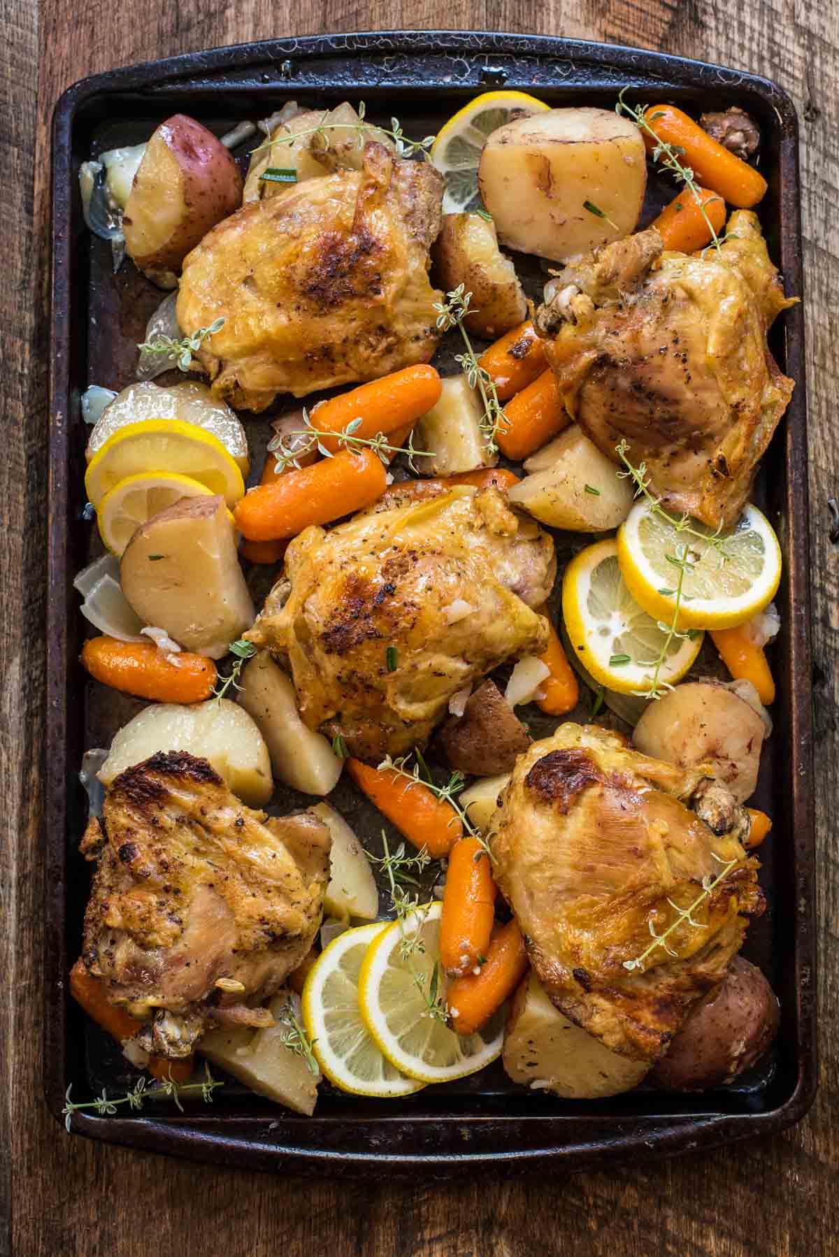 This Crock Pot Lemon Garlic Chicken is a ridiculously easy one-pot meal the whole family will love.