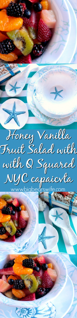 Honey Vanilla Fruit Salad with with Q Squared NYC capaicvta
