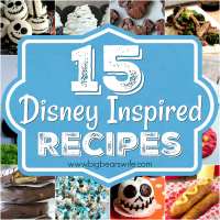 15 Disney Inspired Recipes - Is Disney World or Disneyland one of your favorite places? Love the food there? Now you can make some tasty Disney inspired recipes right in your own kitchen. 