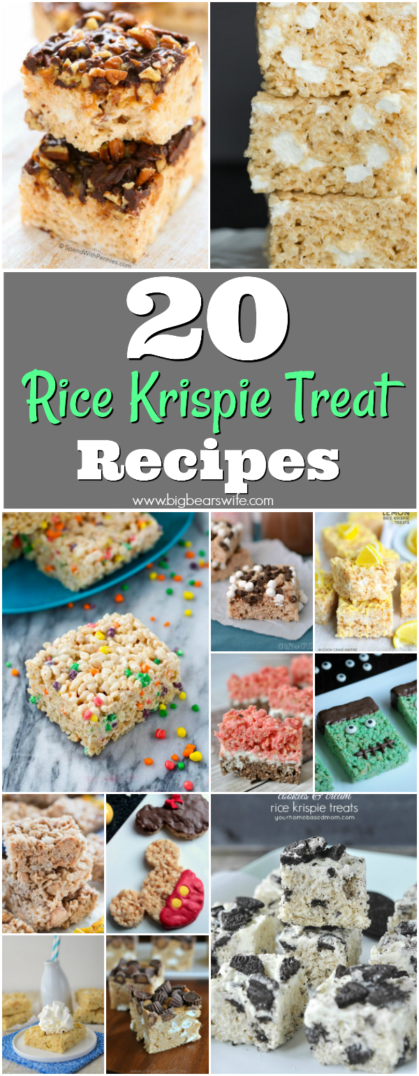 20 Sweet Rice Krispie Treats - Big Bear's Wife