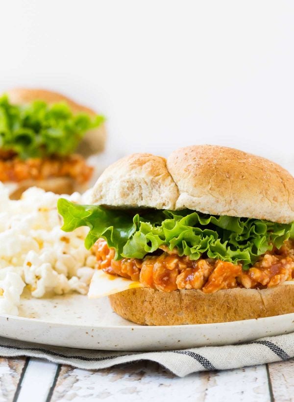 These easy sloppy joes come together using only FIVE ingredients, including the bun and a slice of cheese! This will become a go-to quick weeknight meal. Get the recipe on RachelCooks.com!