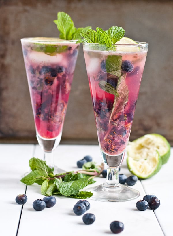 This Blueberry Mojito Mocktail is a refreshing, summery drink that's perfect for baby showers or brunch!