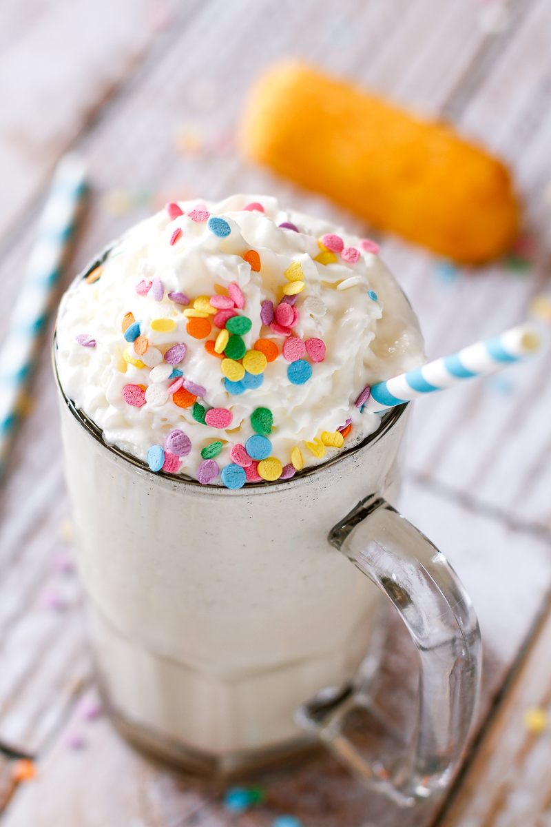 Creamy Malted Twinkies Milkshake
