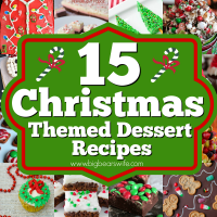 15 Christmas Themed Dessert Recipes - You won't find any fancy Christmas cookies here but you will find 15 Christmas Themed Dessert Recipes that are packed with holiday cheer! 