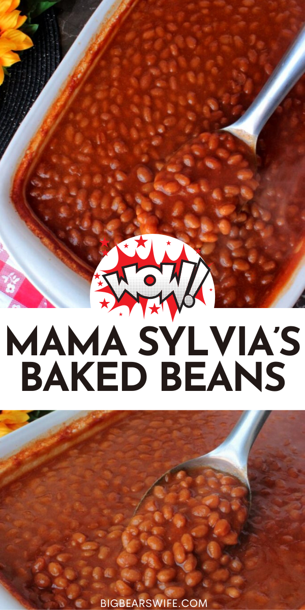 Mama Sylvia's Baked Beans recipe has been passed down through the generations and is loved by so many people! These baked beans take less than 5 minutes to put together and are out of the oven in under an hour! via @bigbearswife